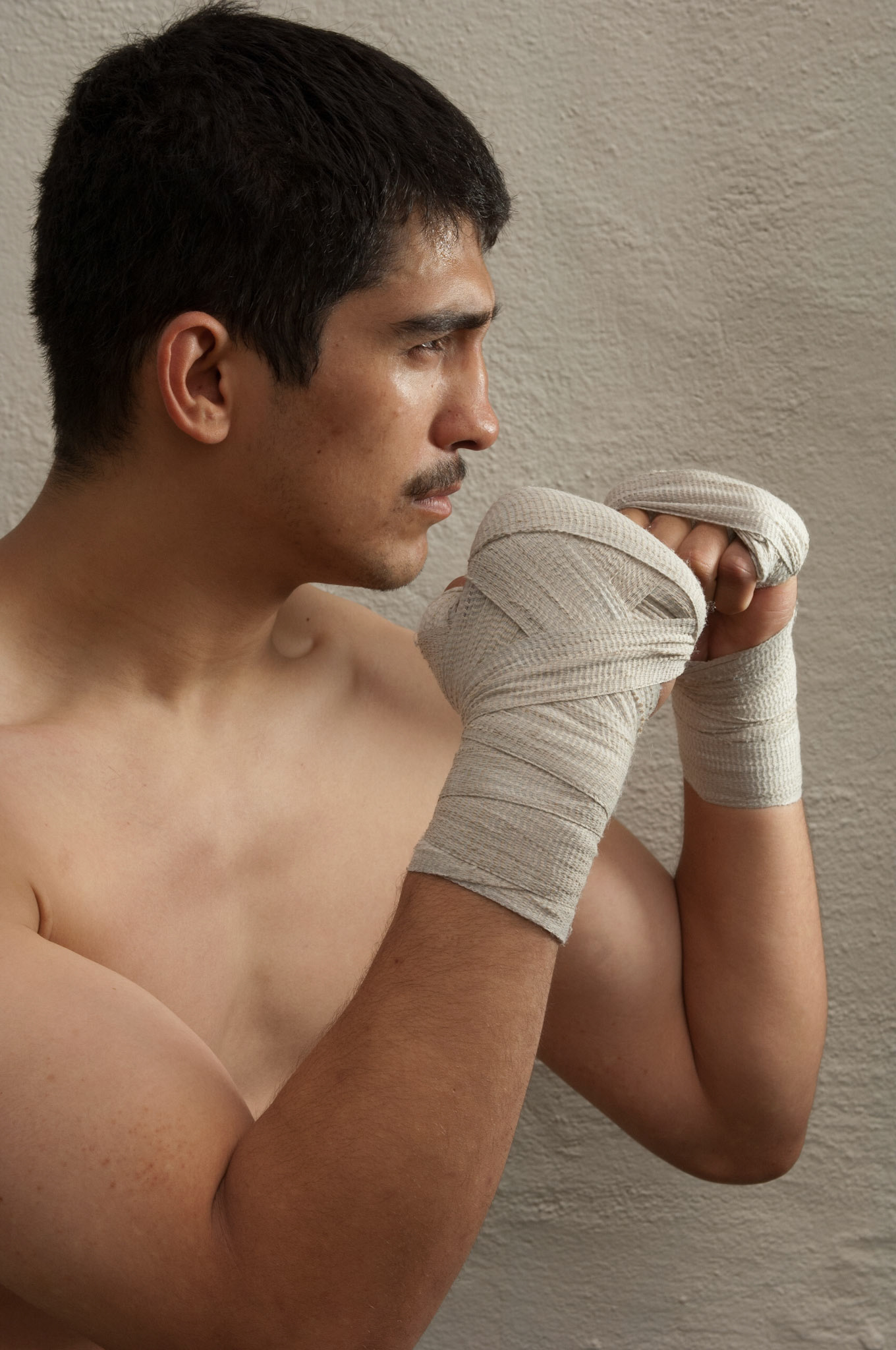 23 April 2011: John Millan poses for a portrait at the La Habra Boxing Club in La Habra, CA