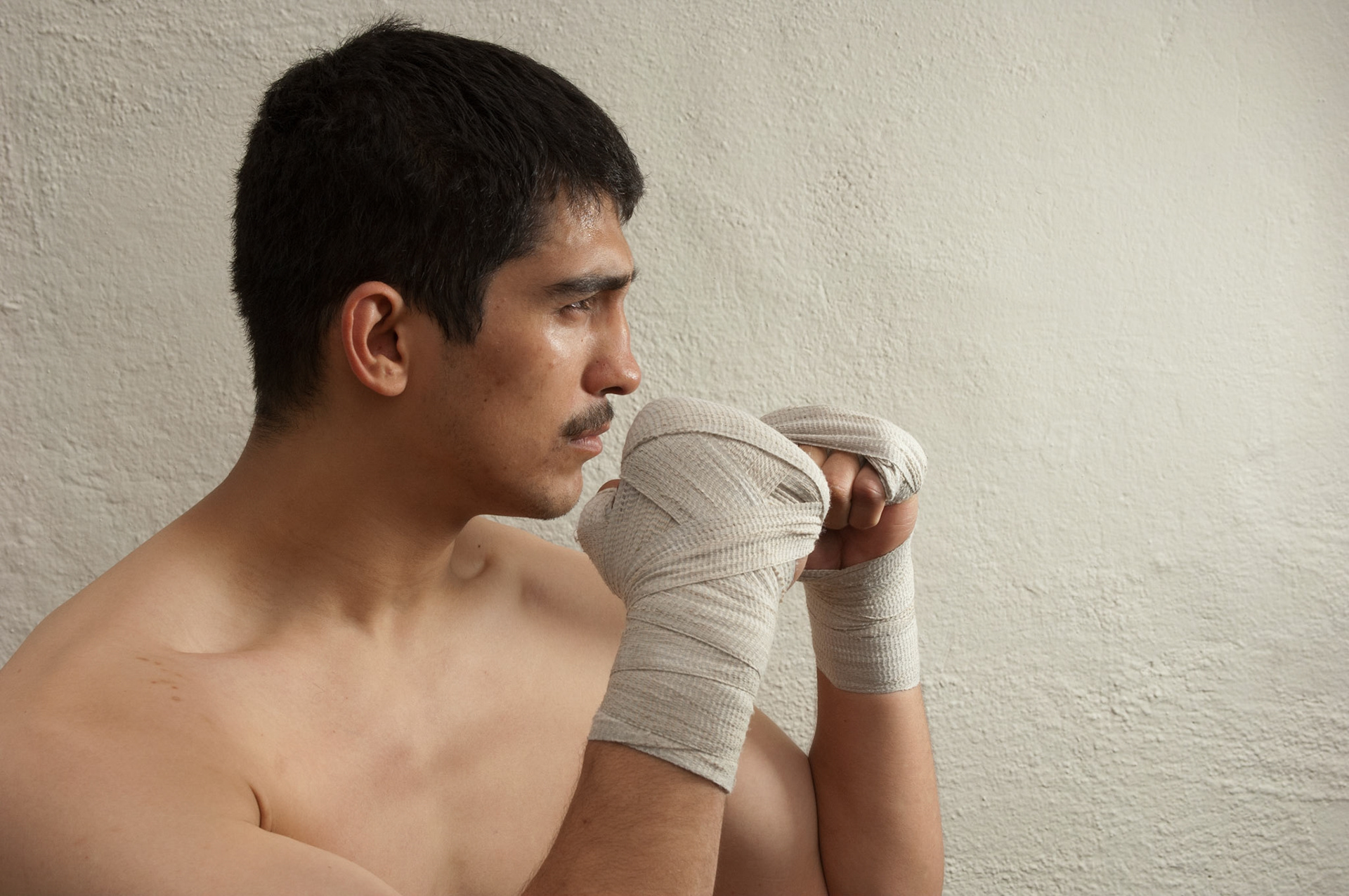 23 April 2011: John Millan poses for a portrait at the La Habra Boxing Club in La Habra, CA