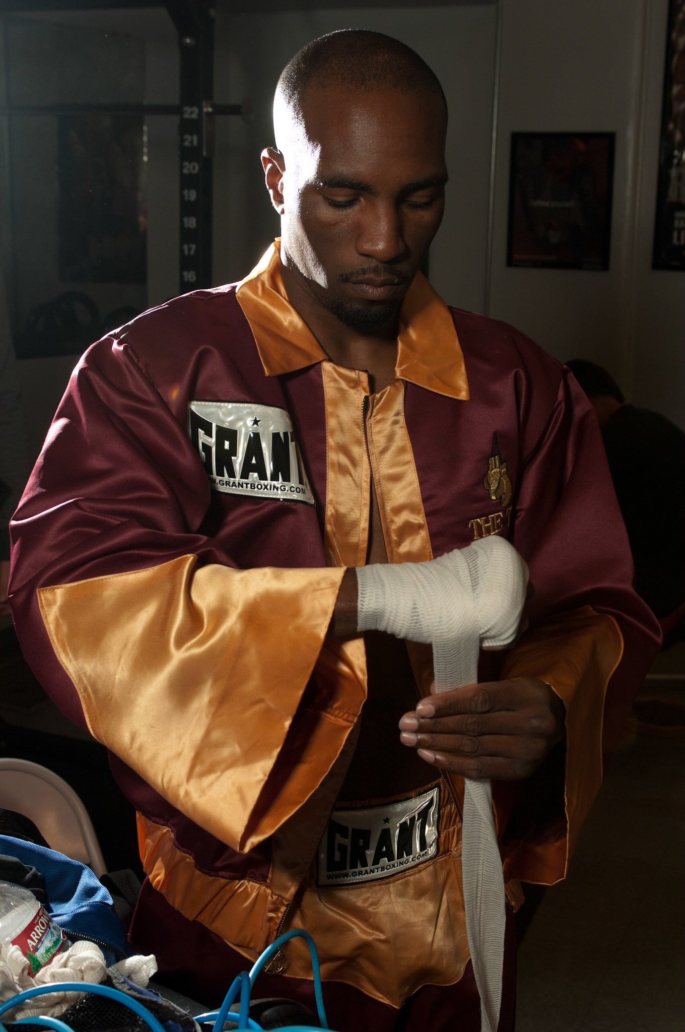 23 April 2011: Buddy Tyson trains at the La Habra Boxing Club, in La Habra, CA.