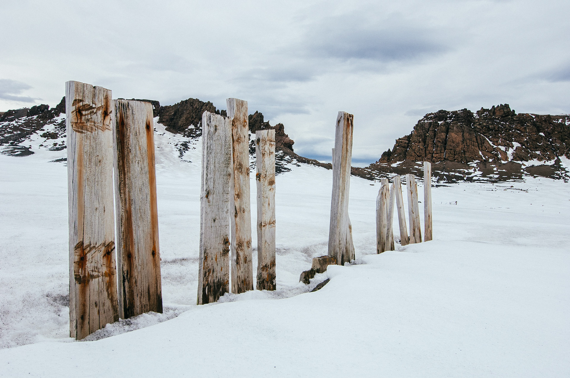 Deception Island, near Antarctica
