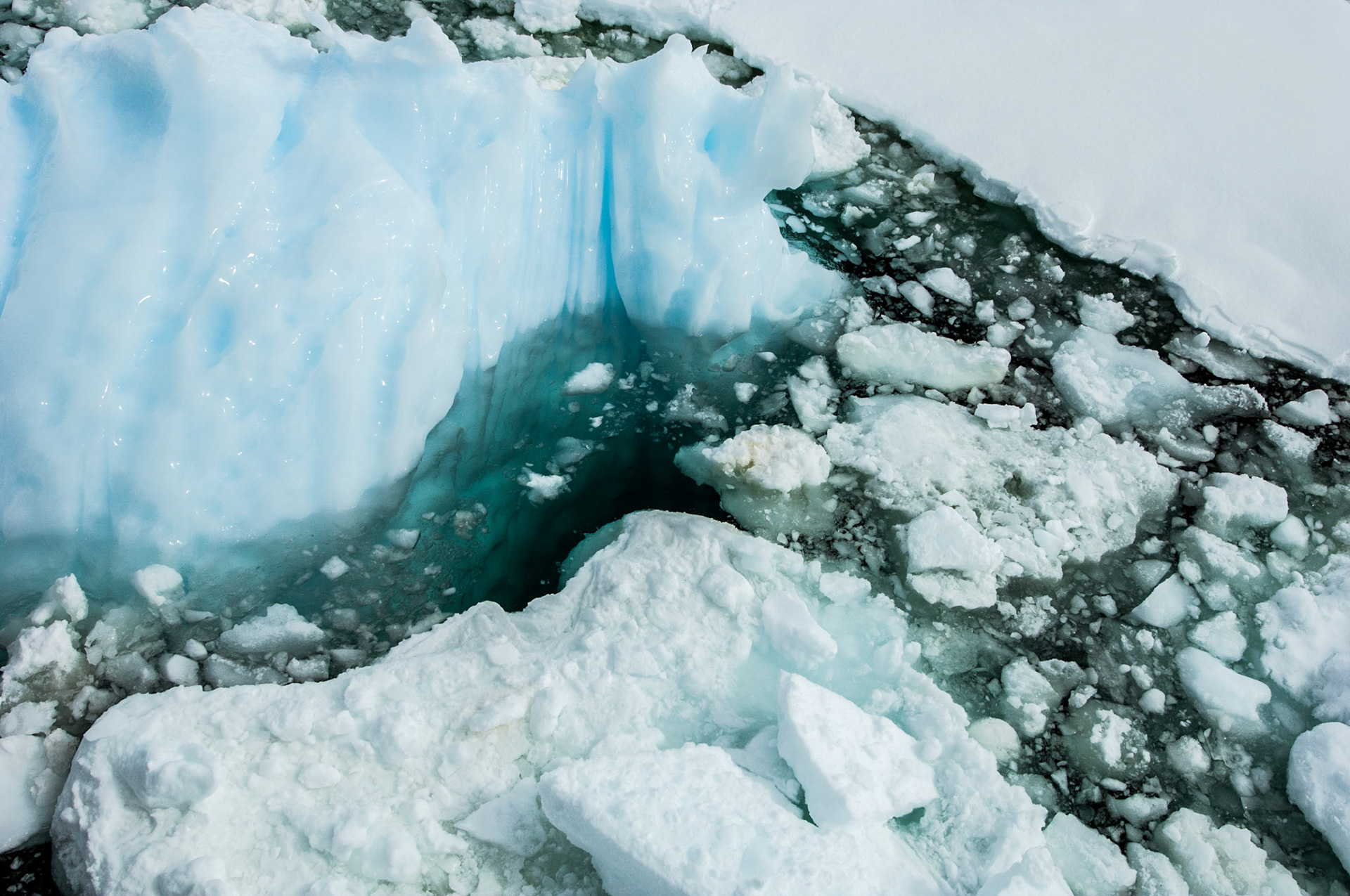 Pack ice in the Neumayer Channel, Antarctica