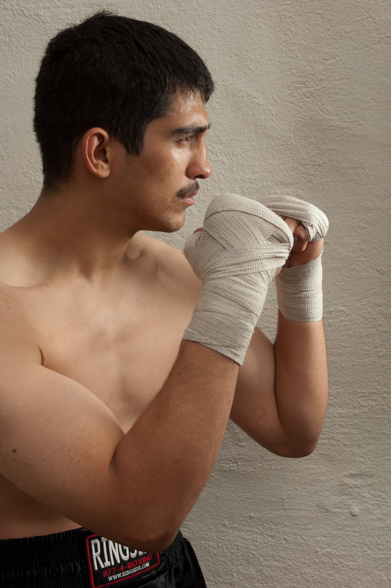 23 April 2011: John Millan poses for a portrait at the La Habra Boxing Club in La Habra, CA