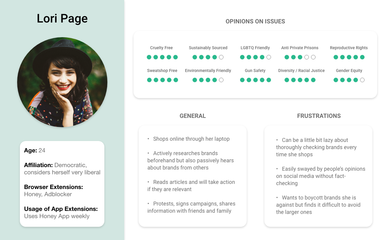 Persona #1 - Lori Page