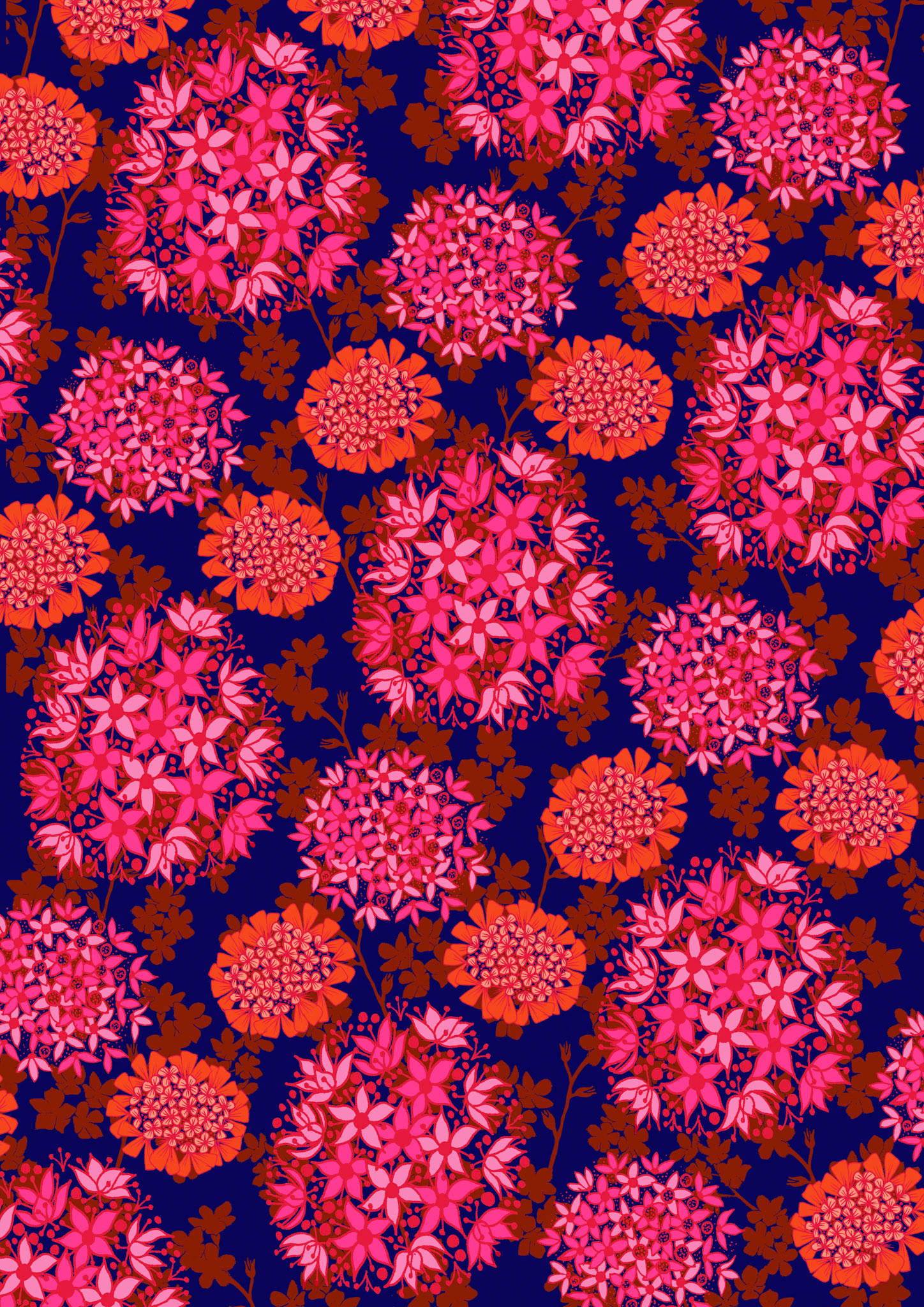 Flower clash blue