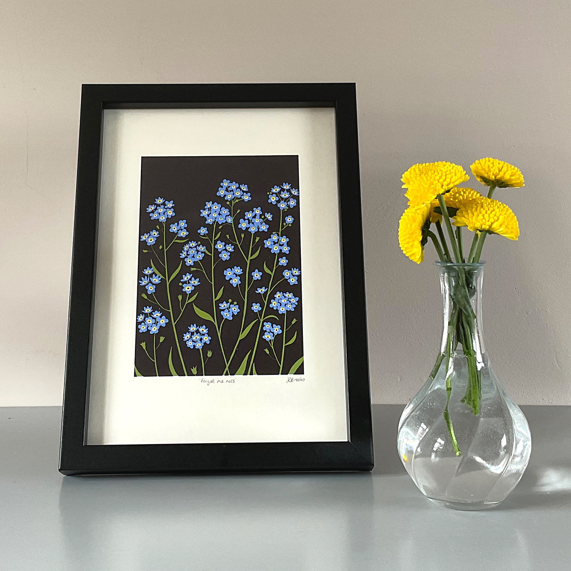 Forget-me-nots, A4 size, open edition