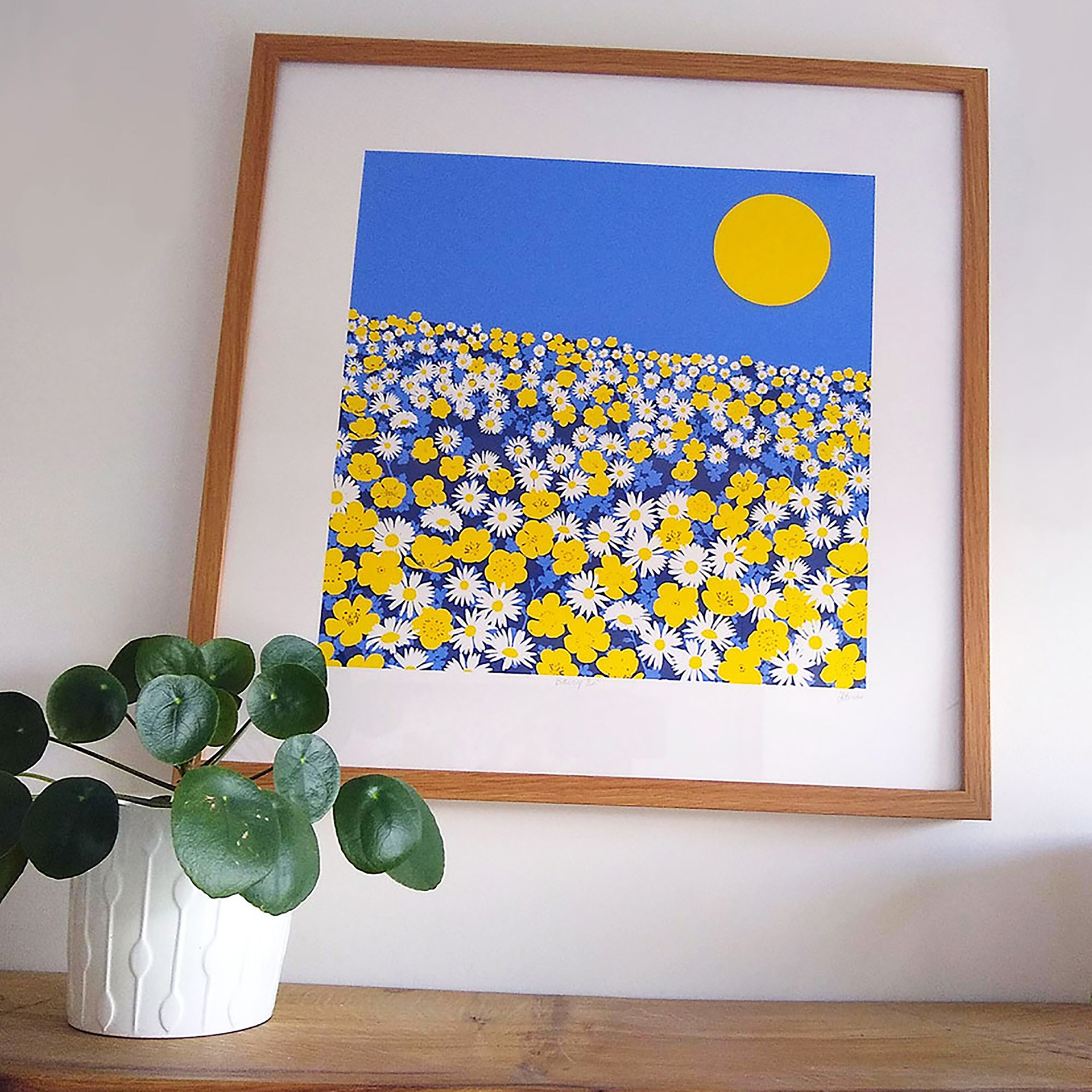 Buttercup sunshine, 4 layers, 36x36cm, limited edition of 35