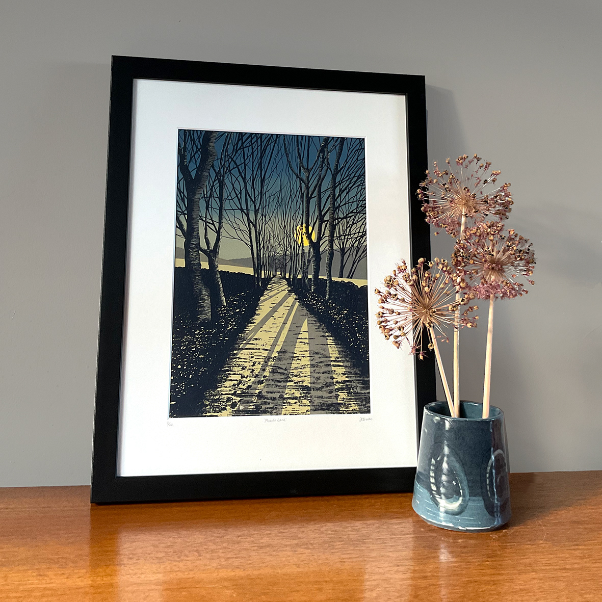 Moonlit Lane, 5 layers, 20x29cm, limited edition of 42