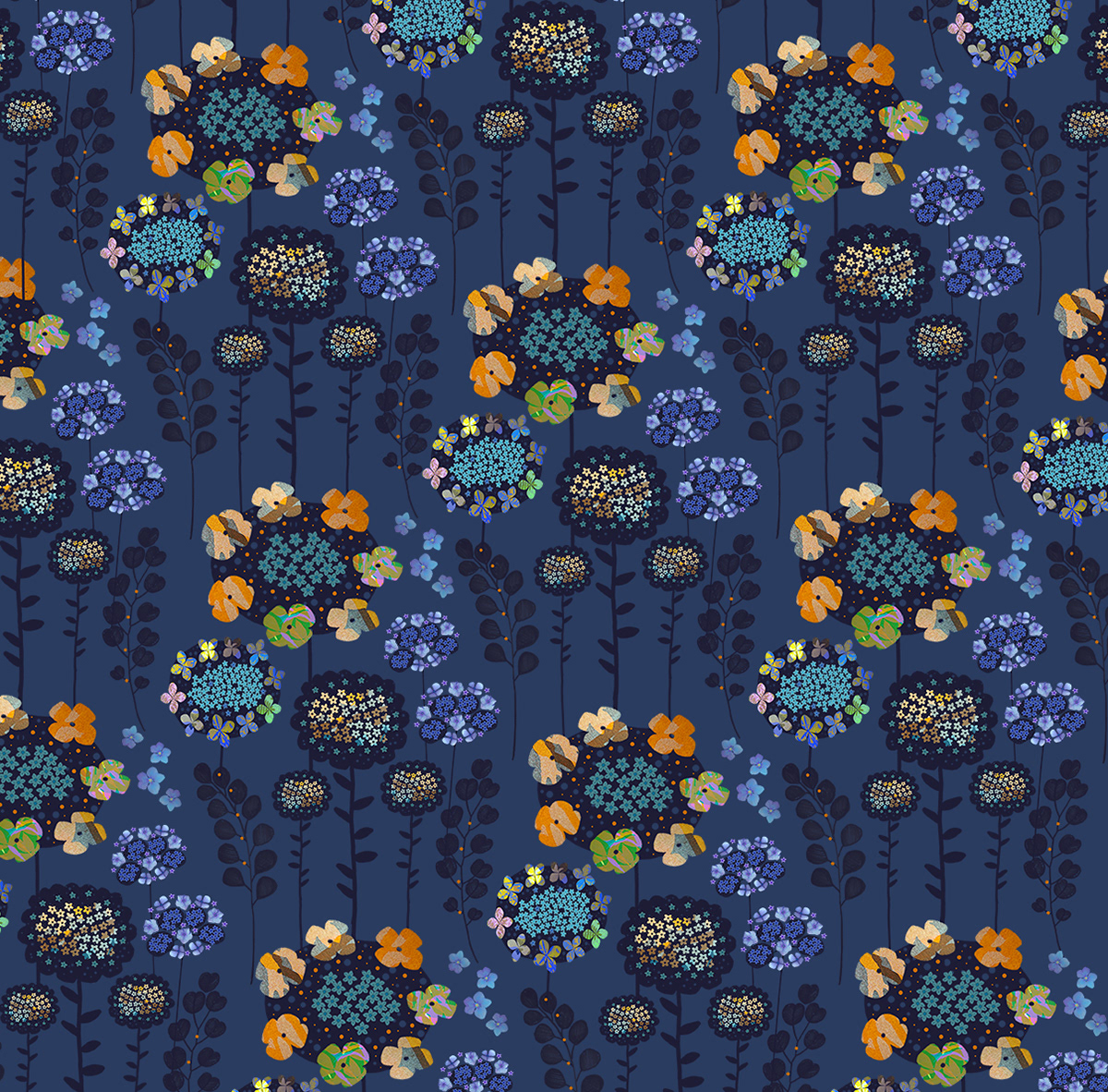 Hydrangea collage