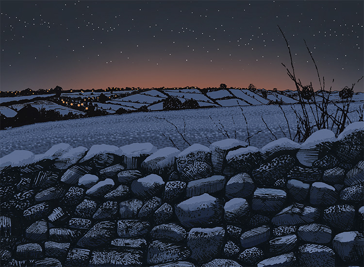 Wintry dusk