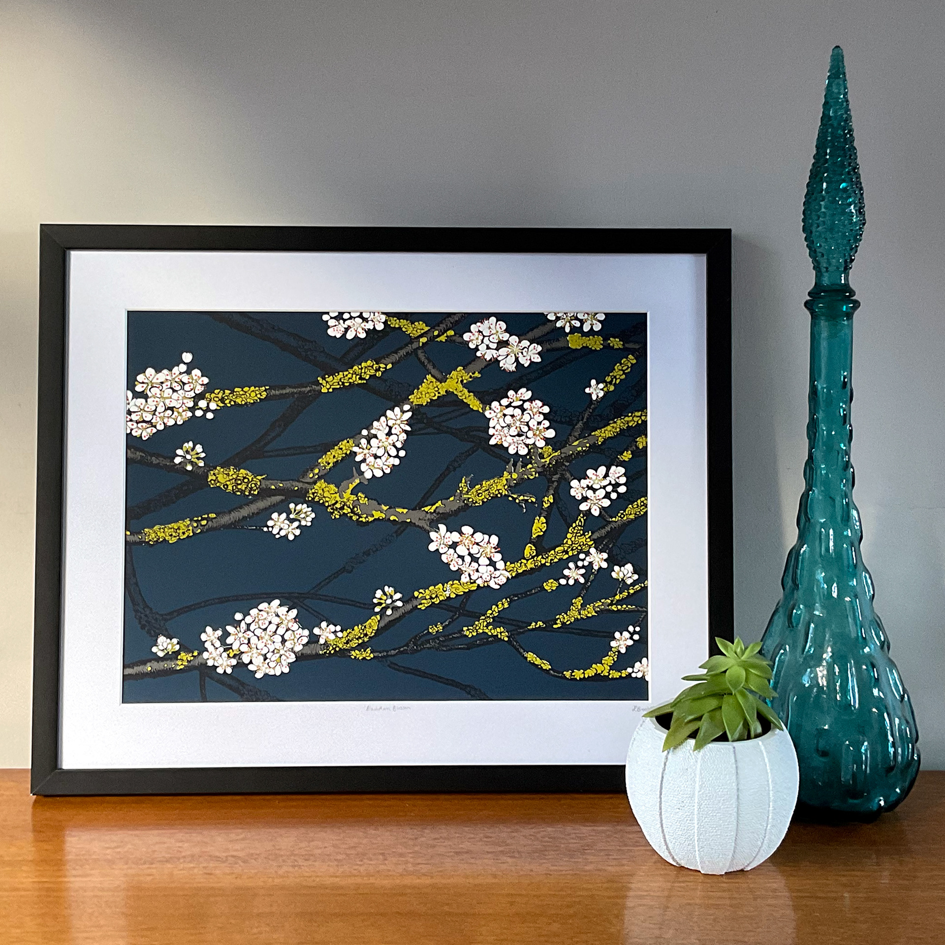 Blackthorn Blossom, 5 layers, 30x40cm, limited edition of 36