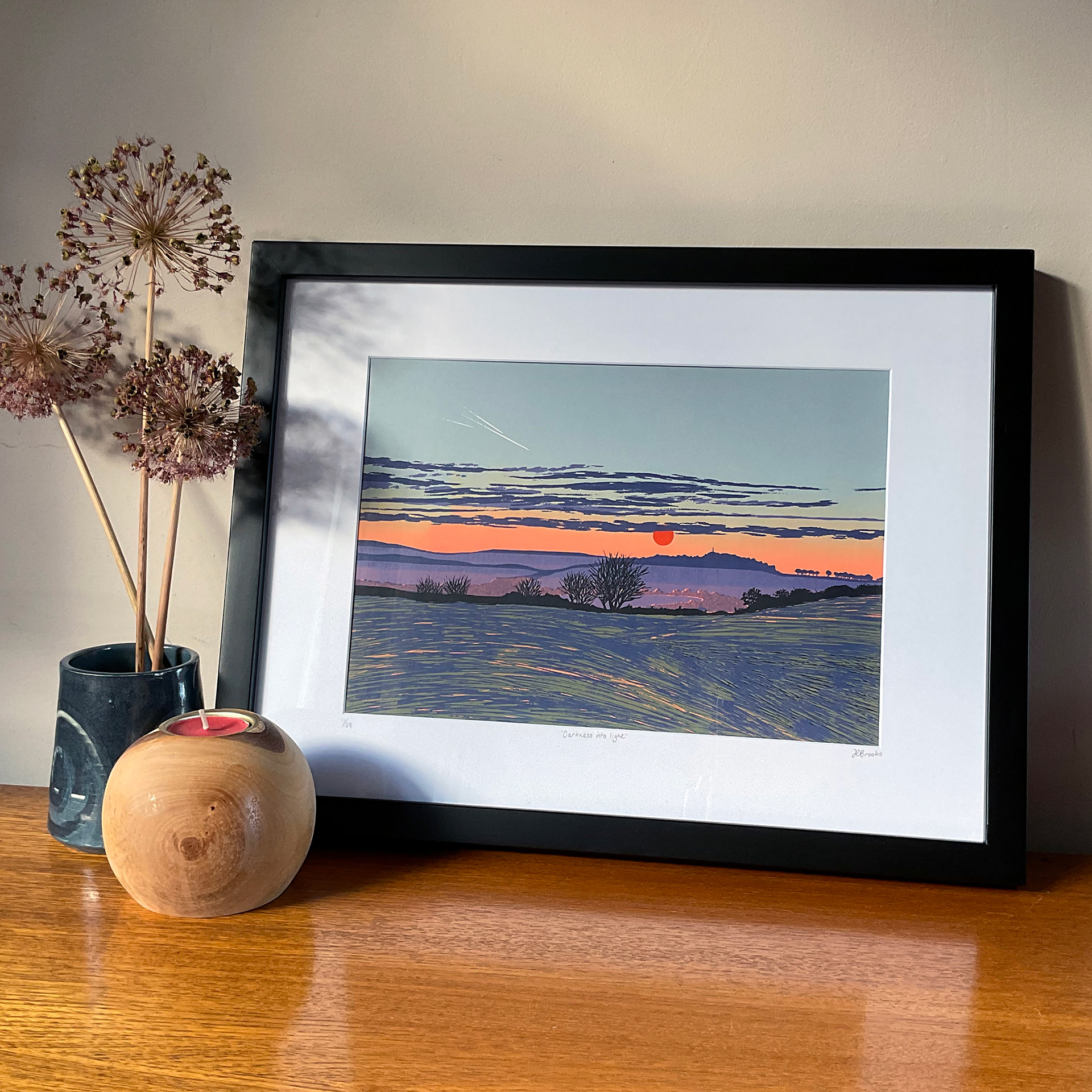 Darkness into light, 6 layers, 20x29cm, limited edition of 38