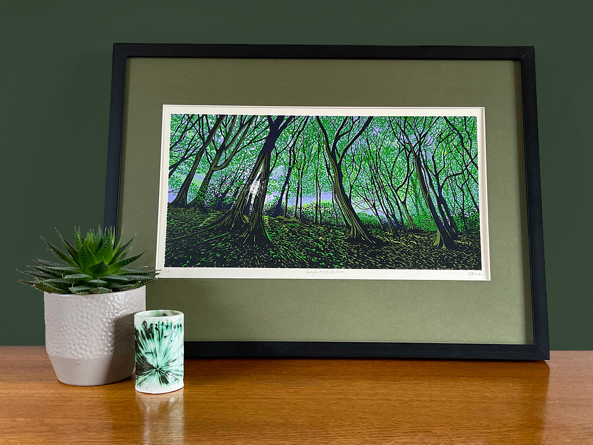 Sunlight through the trees, A2, limited edition of 28