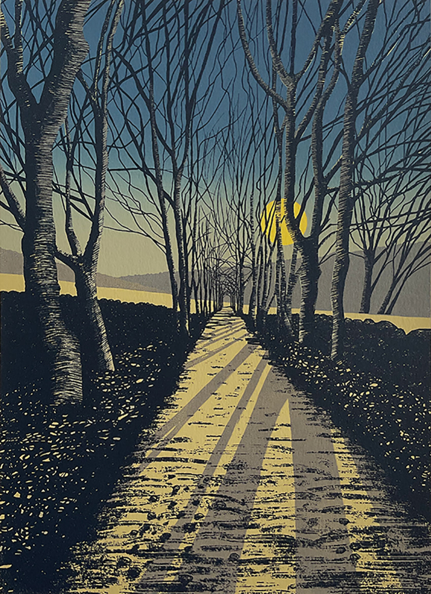Moonlit Lane, 20x29cm