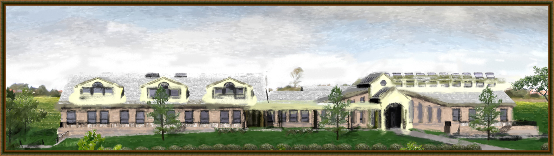 School for girls, 2007, Architectural design and visualization (3D modelling and rendering). GRANDVIEW AVE, WESLEY HILLS, N.Y.