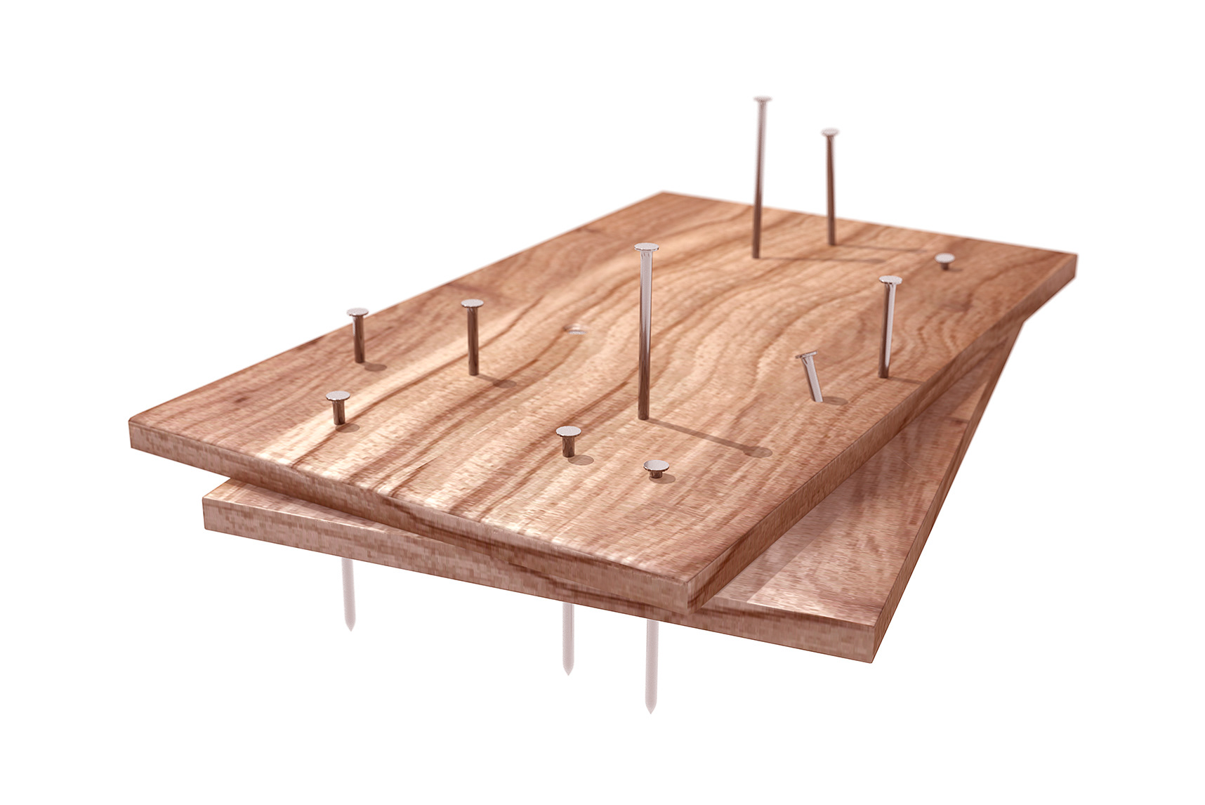 Planks. Model. Rendering