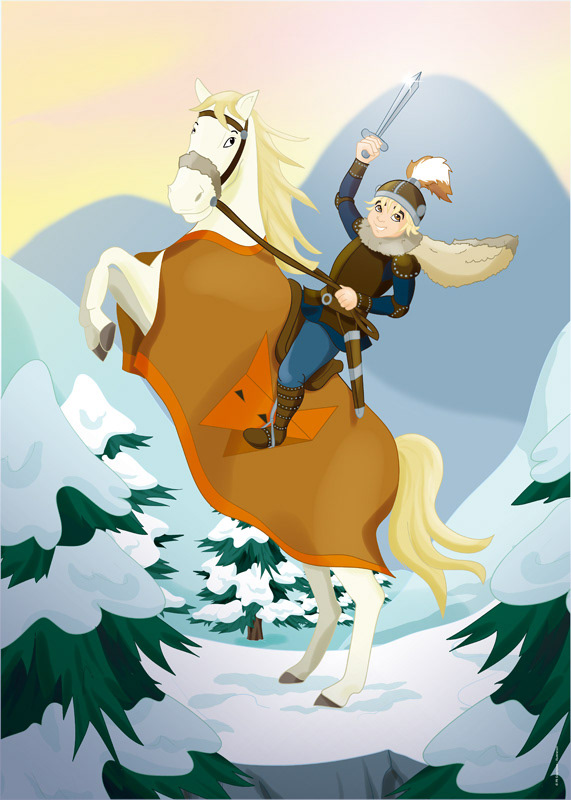 Illustration pour le poster de la double page centrale.
