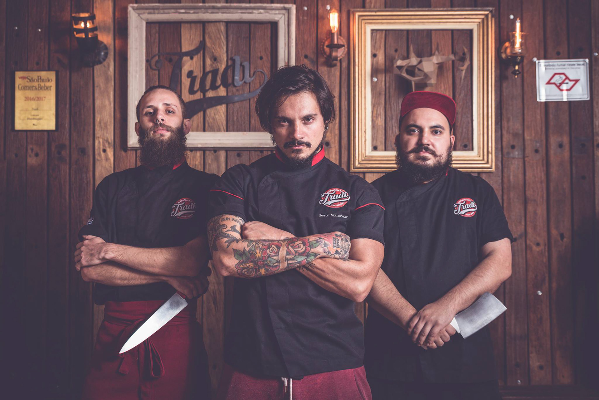 Bruno Vasconcelos, Lierson e Mateus Pão, a 'primeira equipe da Tradi