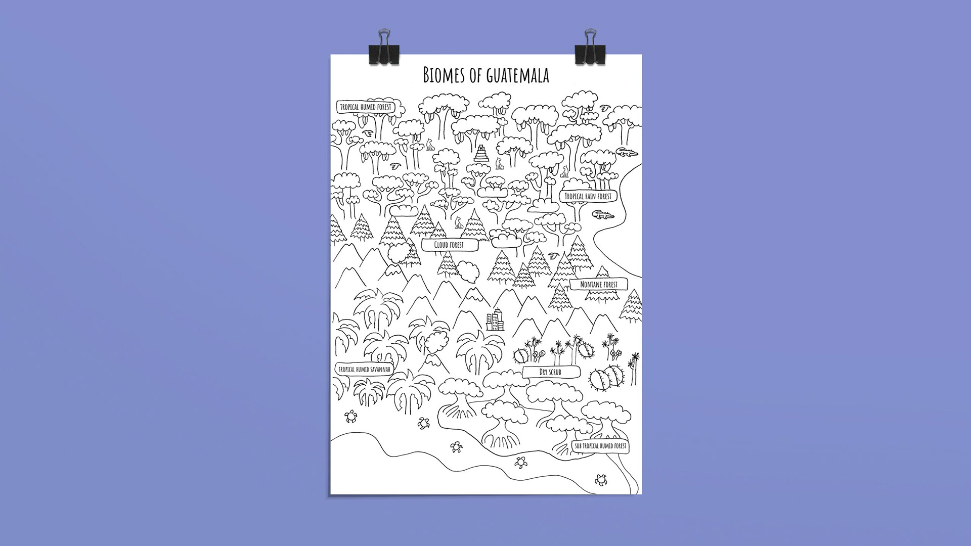 Mockup of an image poster
