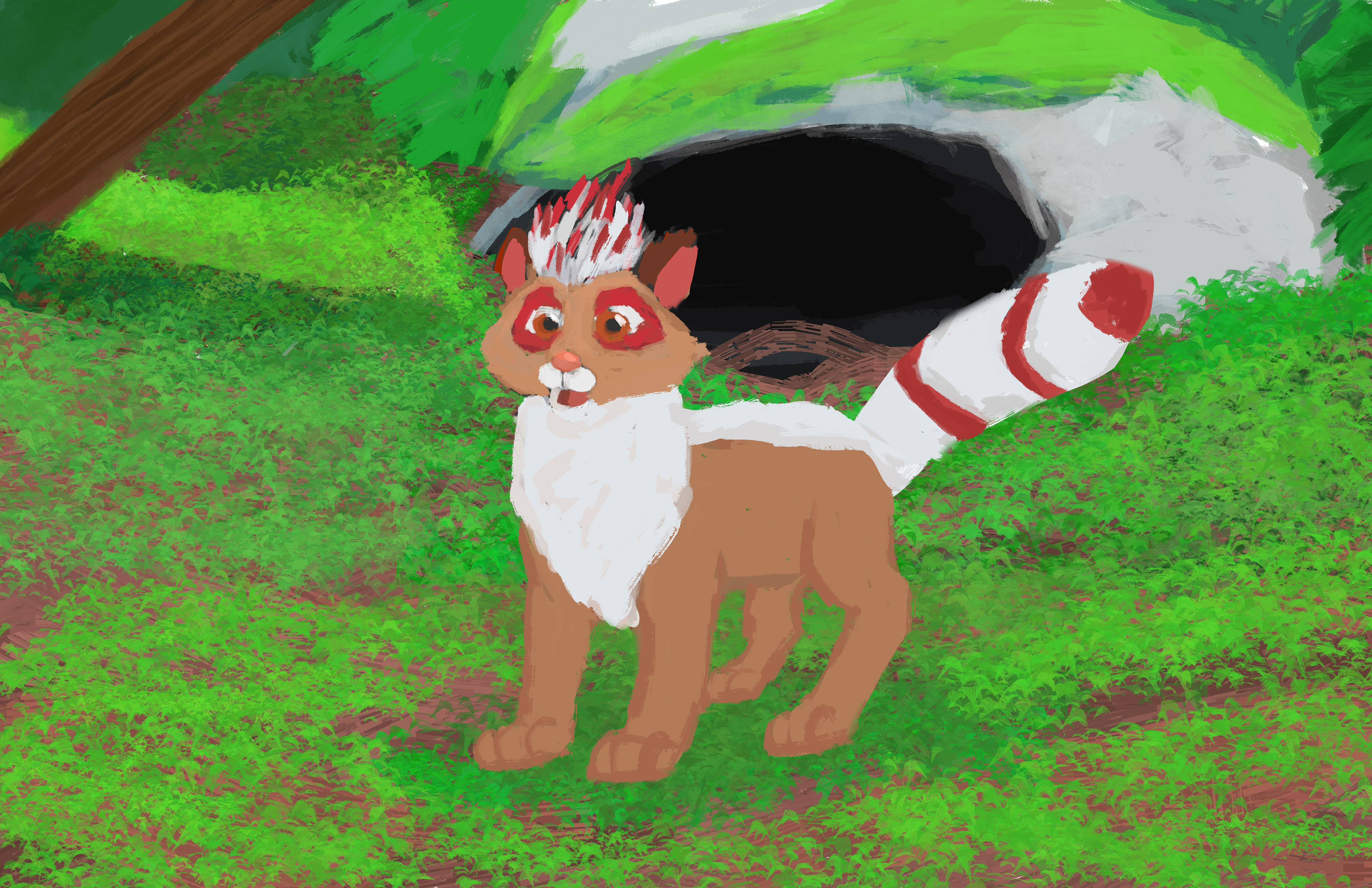 What emerged, however, was not something to fear, but a small, enchanting mountain spirit.