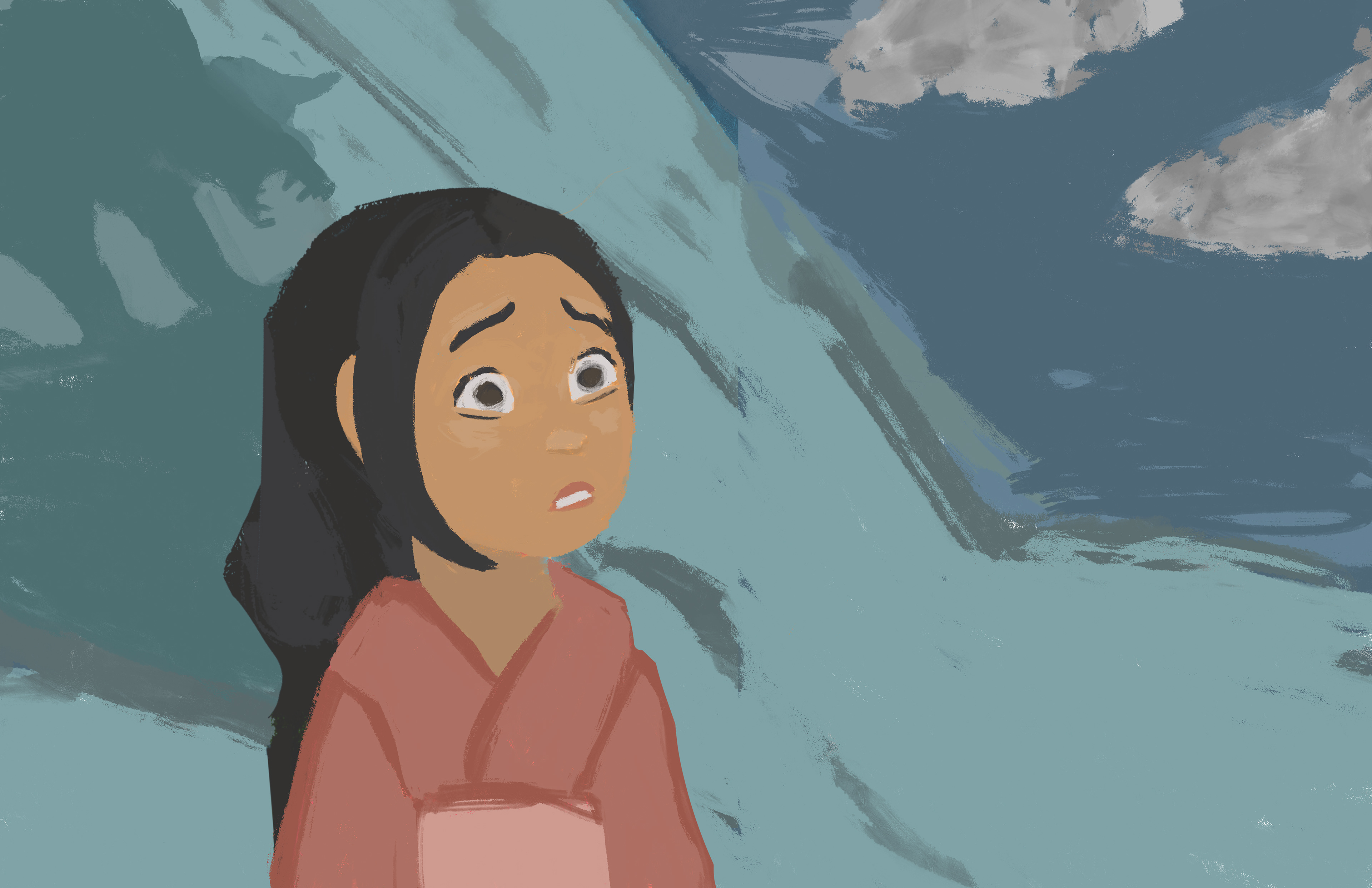 She had been deceived. Before her eyes, the once-adorable spirit twisted and transformed into a ferocious mountain monster.