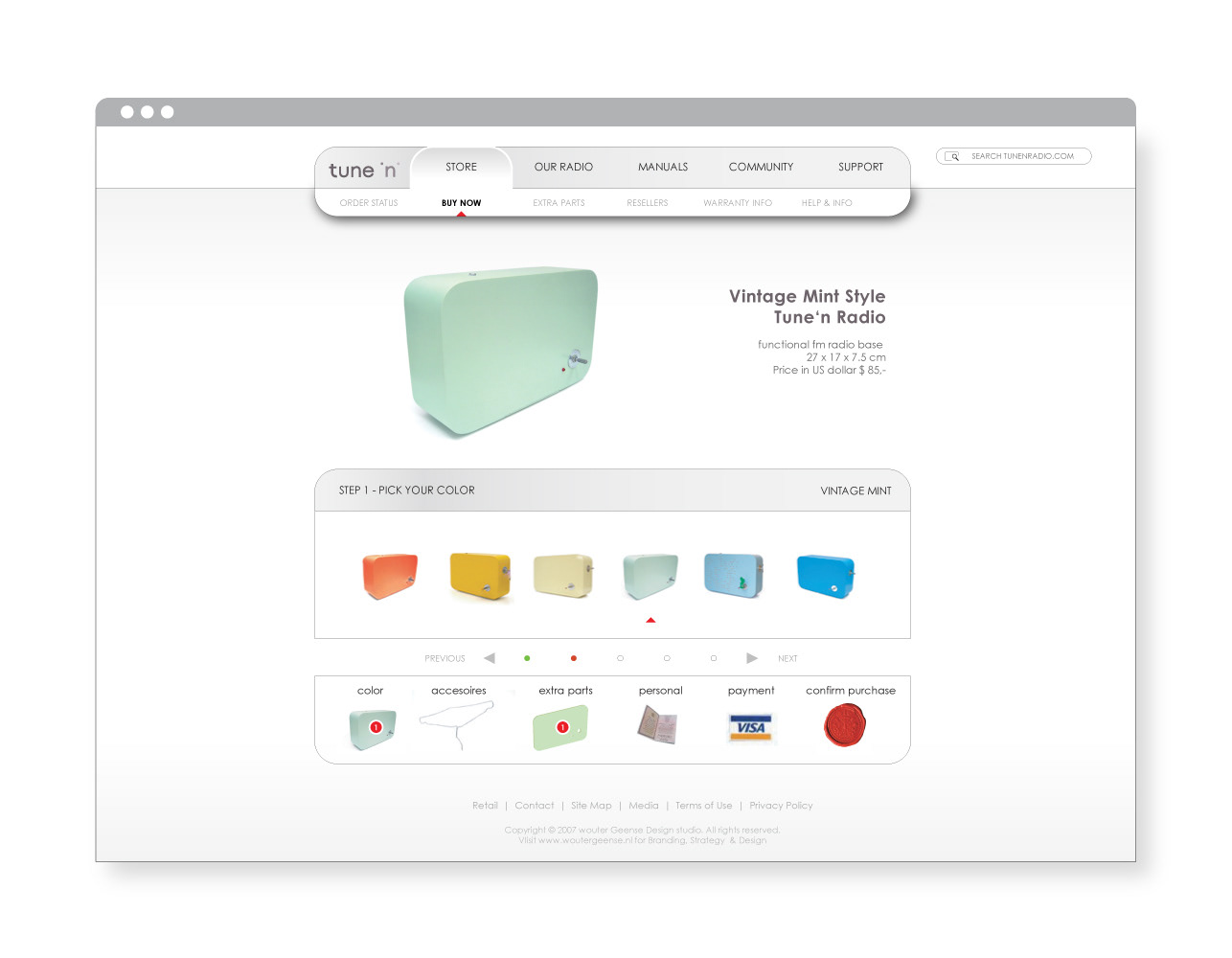 -	GTM strategy and eCommerce platform for Tune ‘n Radio with product selector carousel by wouter geense