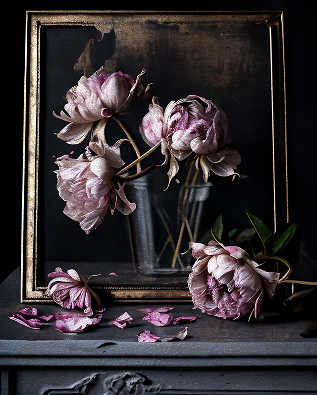 Decaying Peonies ( AI 2023 )
