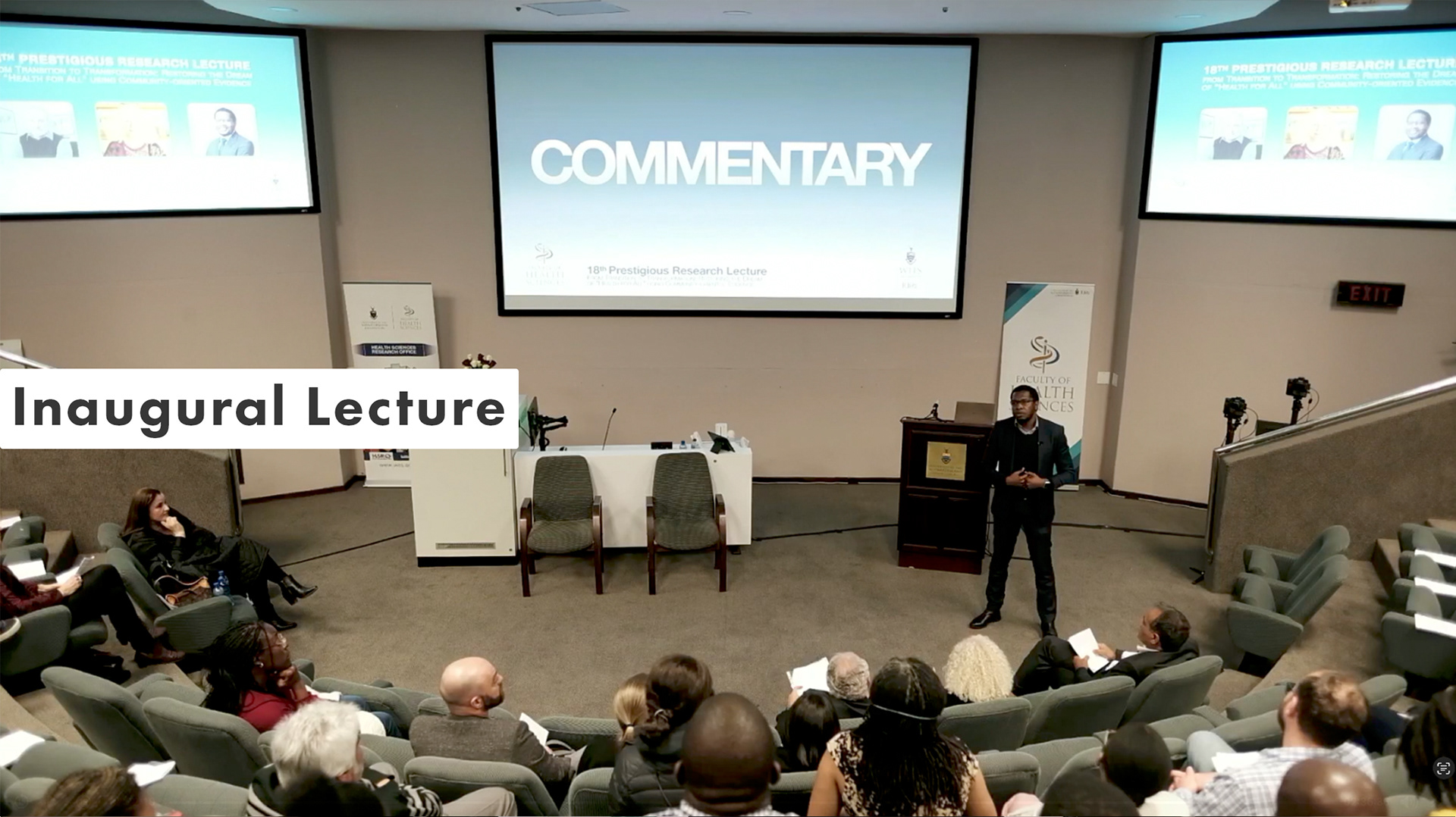 Inaugural Lecture at Wits University