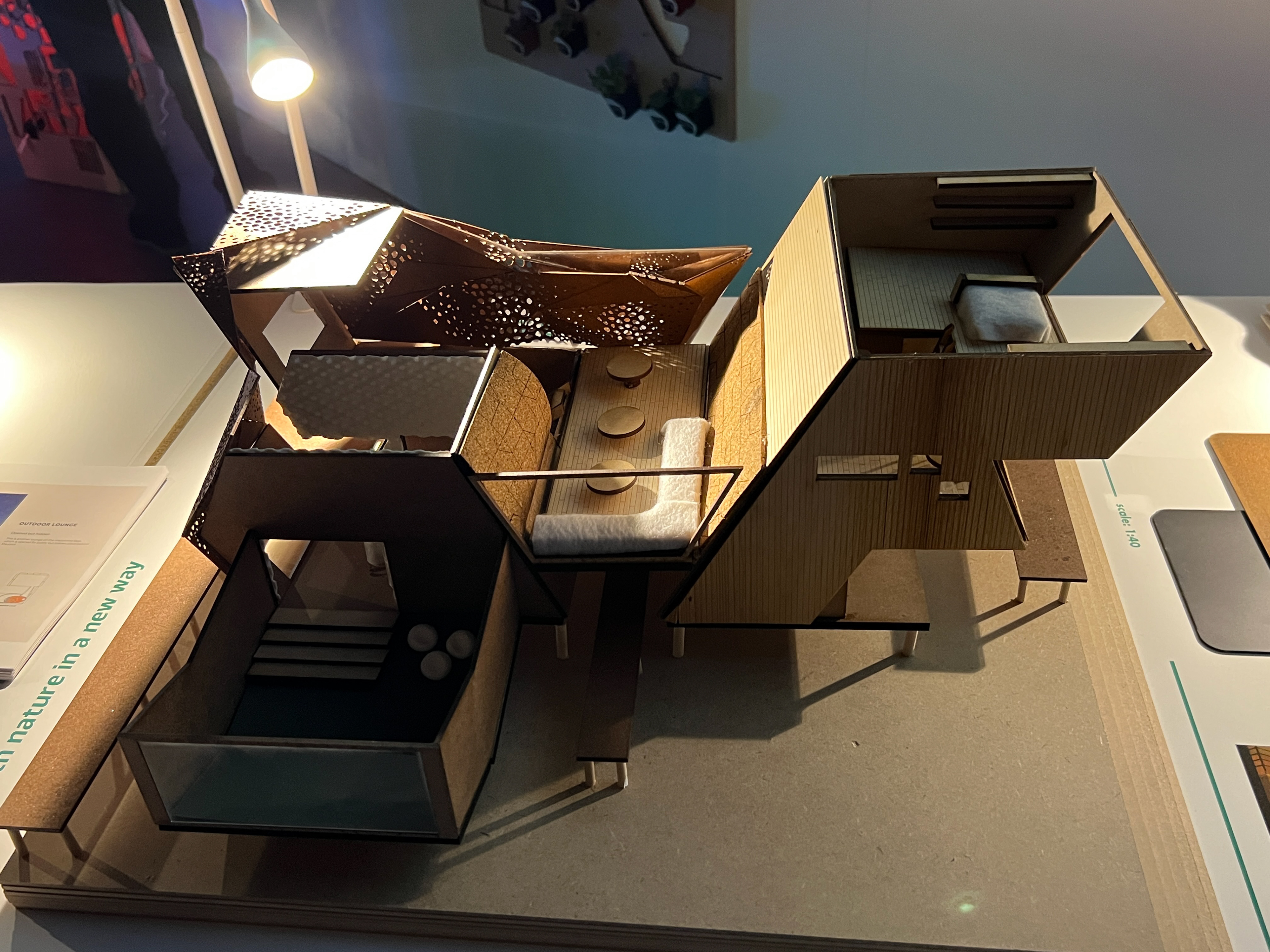 Scaled model 1:40 (Displayed at Grad Show Fall 2022)