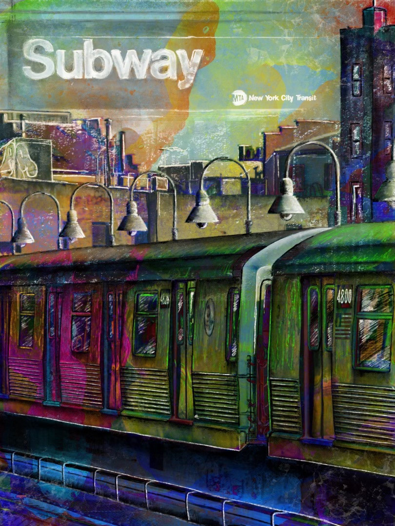 Psychadelic Subway Cars