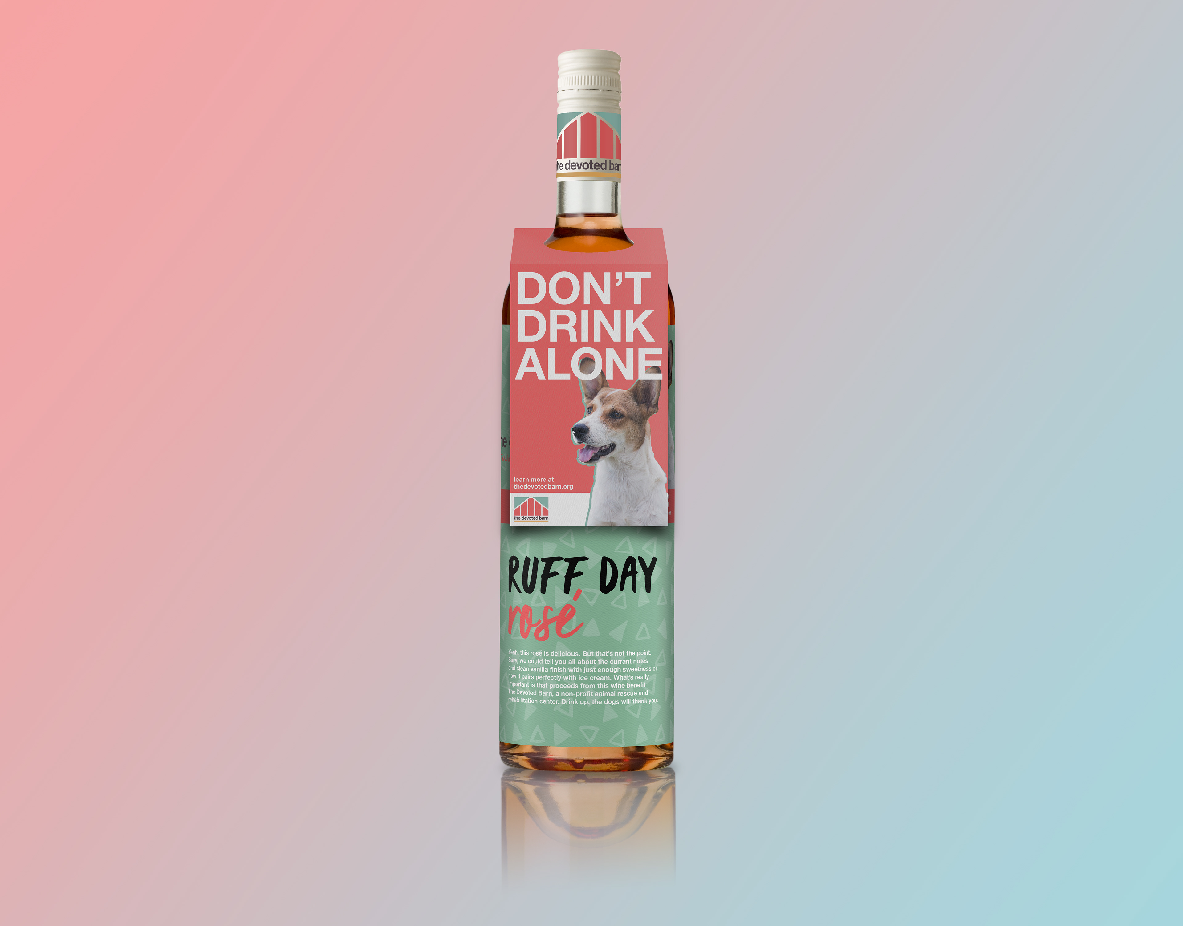 Charity Wine Bottle Package Design