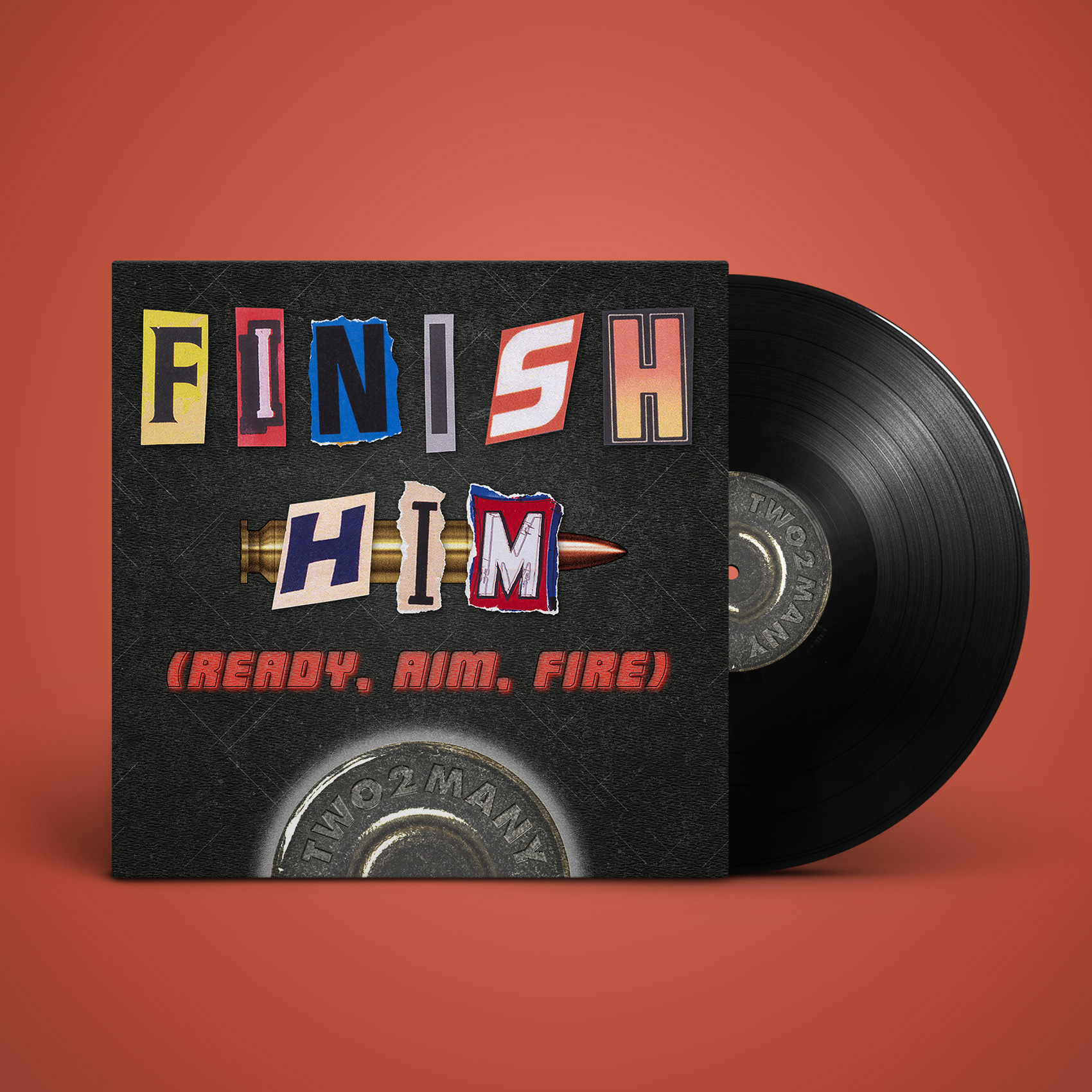 Commissioned work for single art for Two to Many's 2021 track "Finish Him (Ready, Aim, Fire.)  