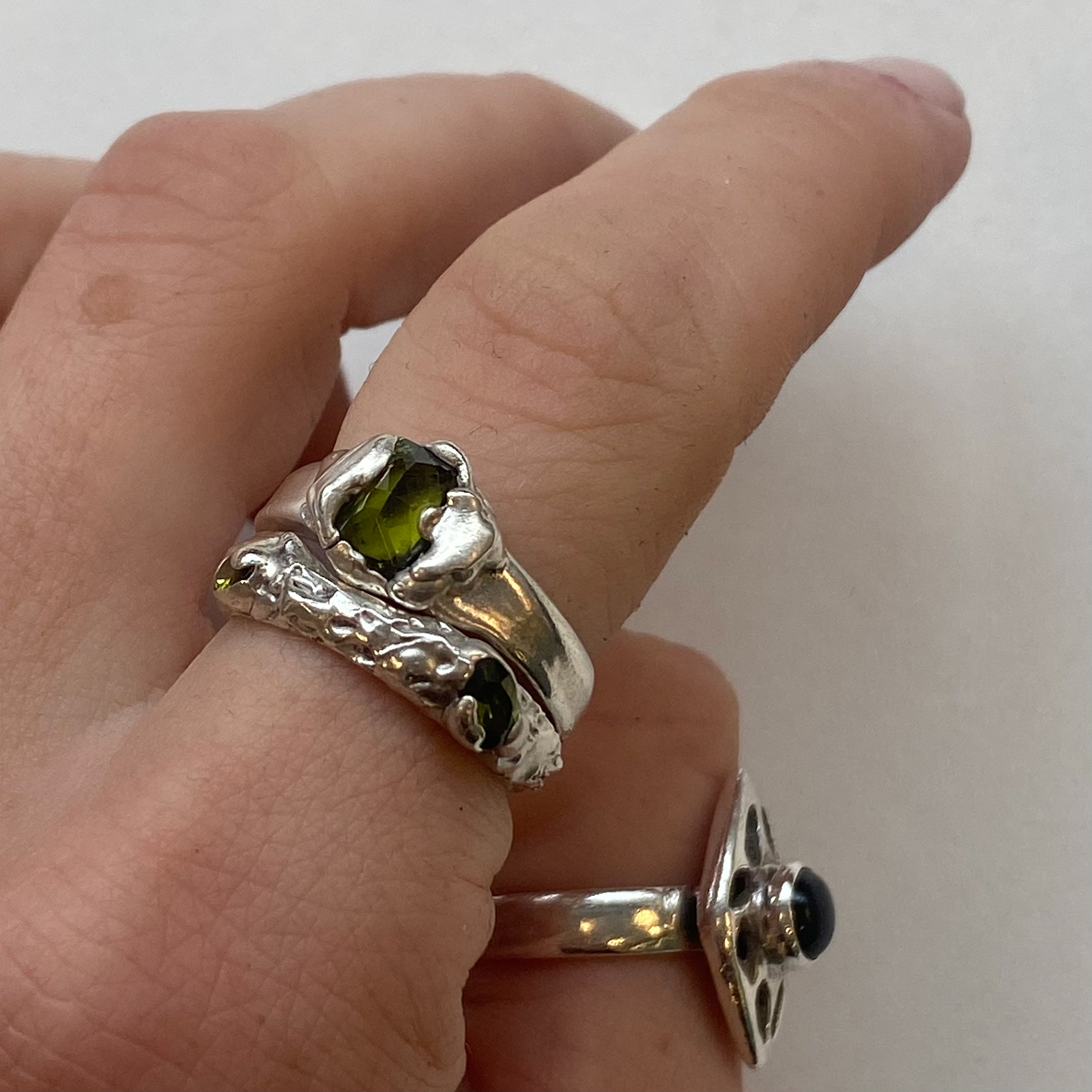 Stacking Ring with CZ