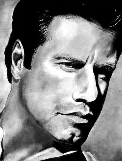 John travolta, graphite