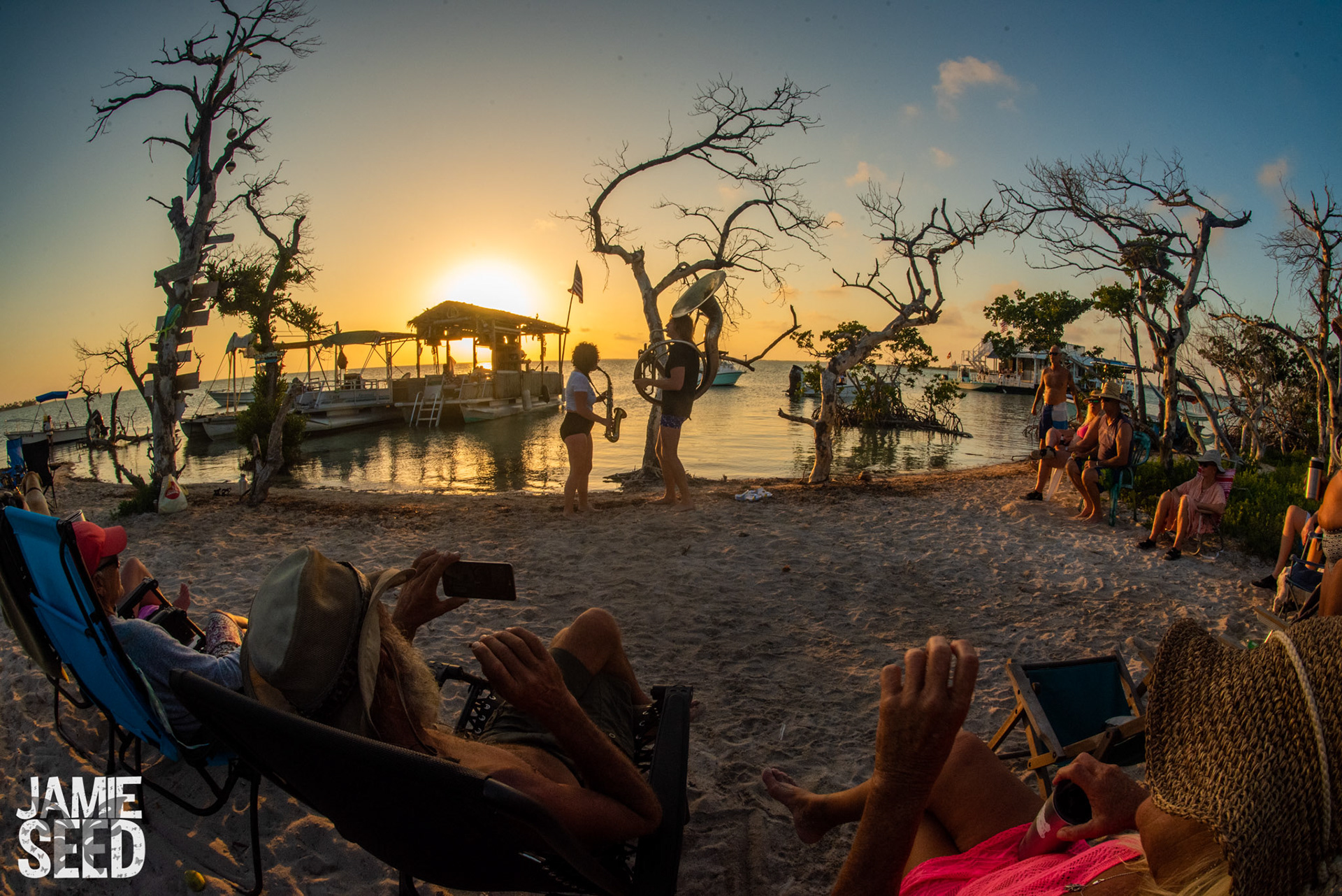 Handmade Moments performing on a private island in Key West