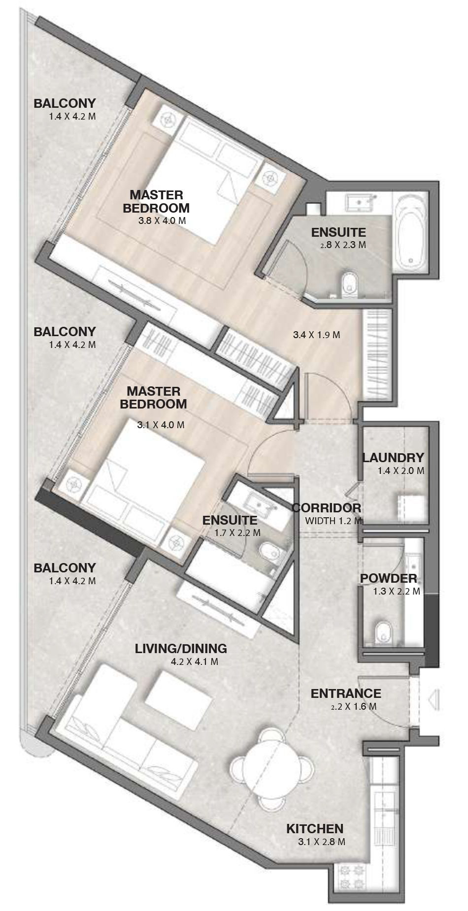 Two Bedroom Apartment