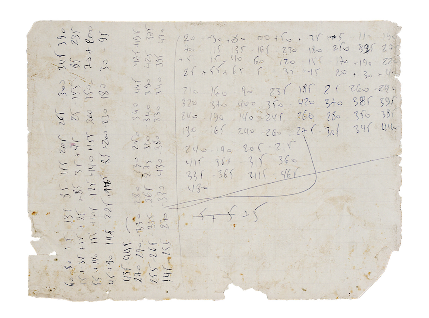 Reproduction photographique d'un document échoué, Lampedusa (2010)