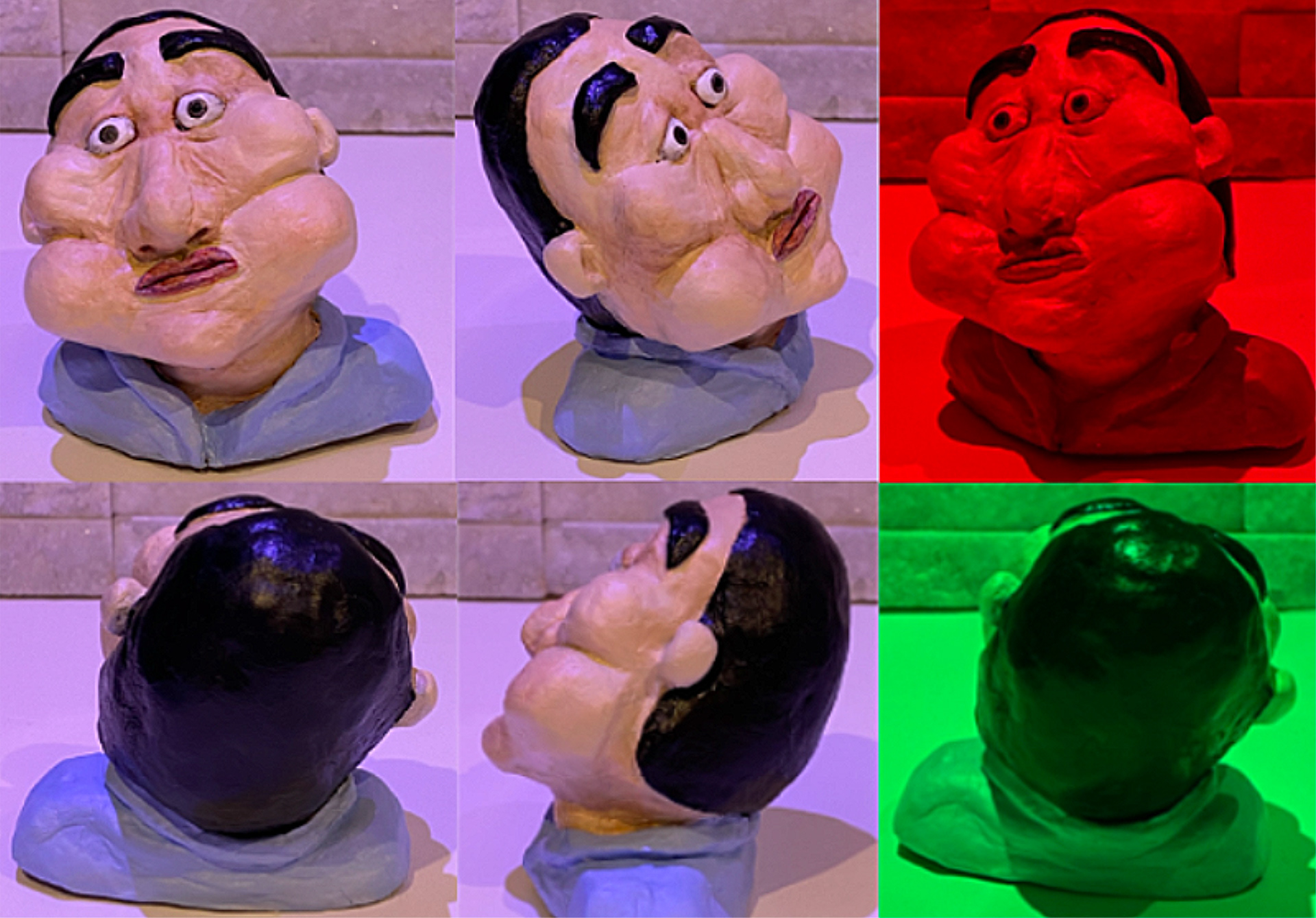 Caricature Clay Model - lighting tests