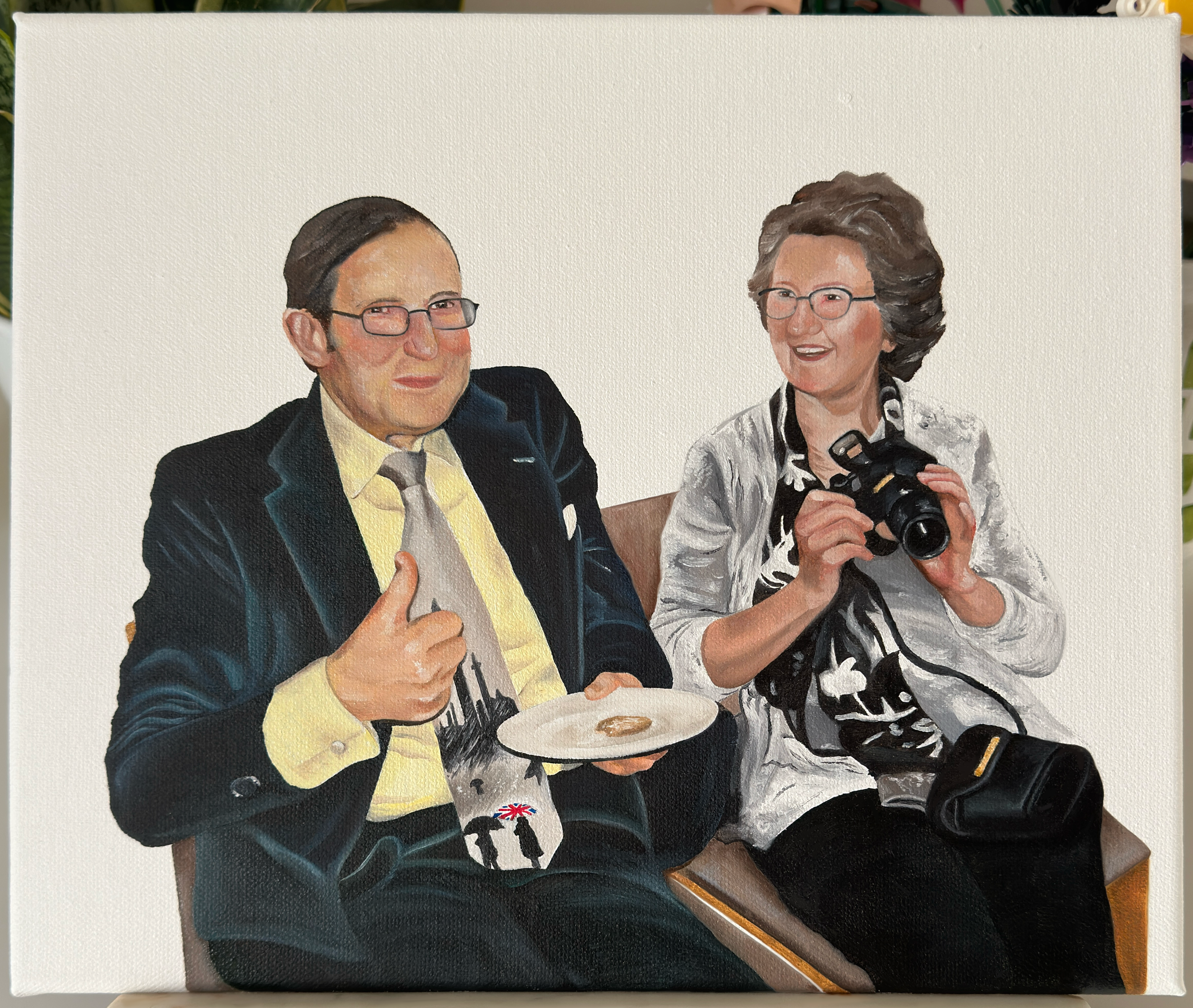 Old Friends - Oil paint on canvas 