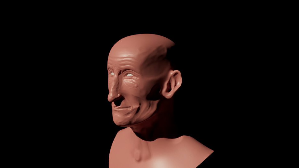 Head Render - Clay Subsurface