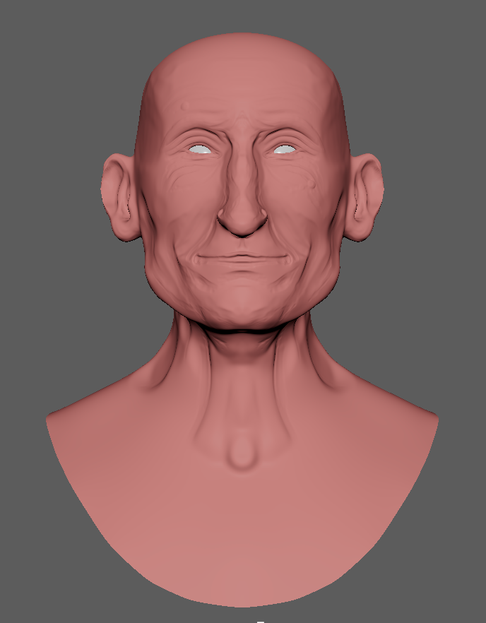 Head Model - Maya Viewport 