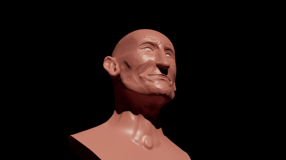 Head Render - Clay Subsurface