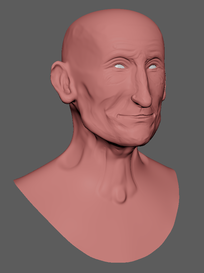 Head Model - Maya Viewport