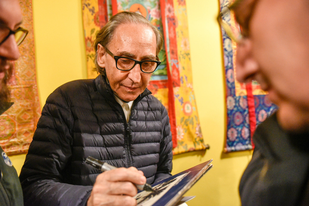 Franco Battiato. Inaugurazione sede associazioni Buddhiste. Palermo, Italy, 2016