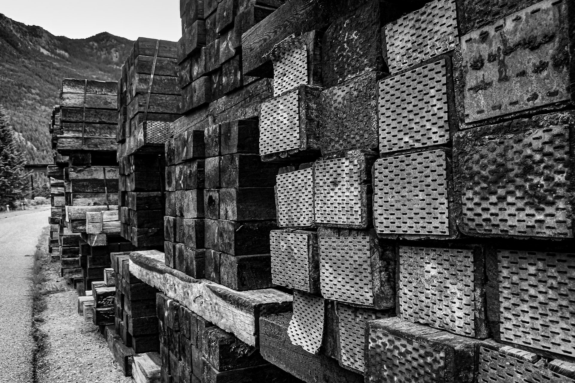 Old Railroad Ties at the Georgetown Loop Railroad