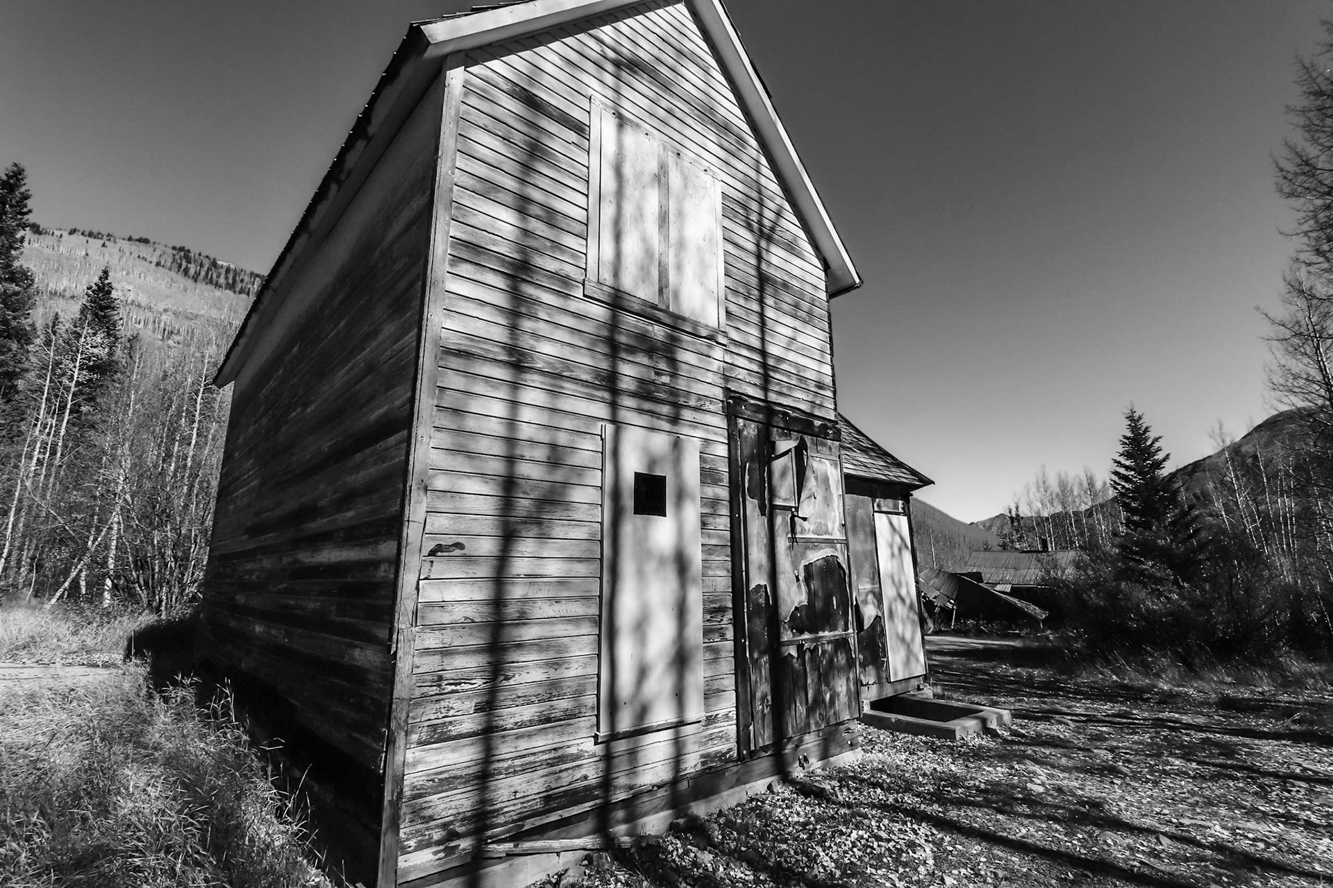Shadows of Aspens - Ghost Town of Ironton, Colorado