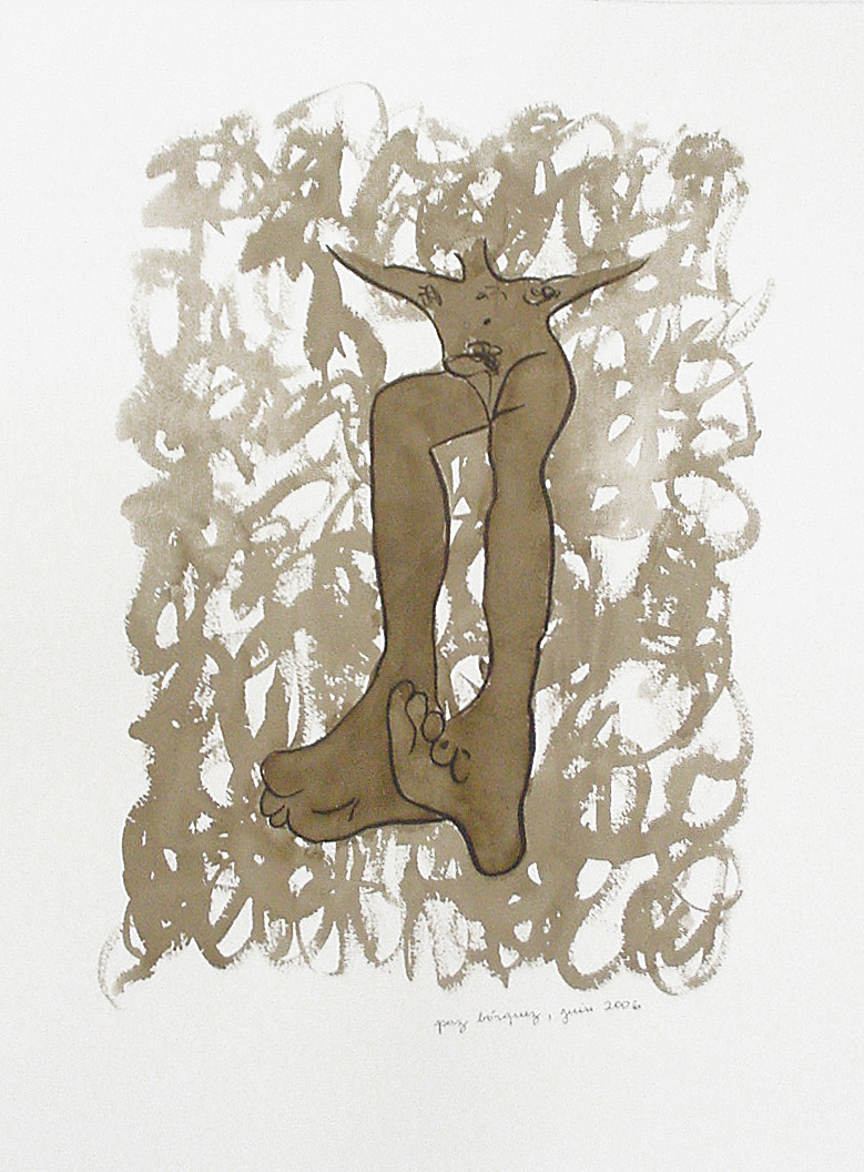 Nu, encre sur papier: 46x61