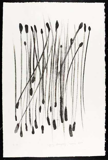 «Junquillos de  ñadi», 2017. Lithographie originale sur papier d’un format total de 32x 50cm . Numérotée de 1 de 7 et signée au crayon par l'artiste.