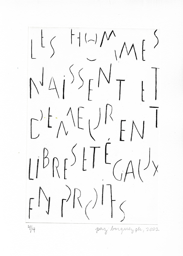 "Les hommes naissent..." 2022