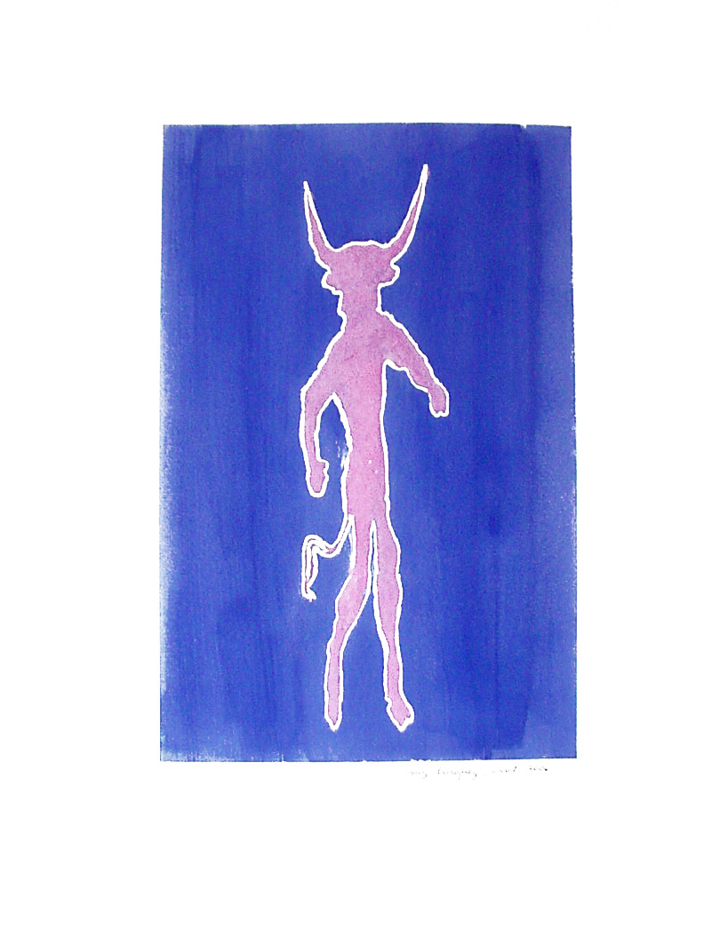 Minotaure, encre sur papier: 46x61