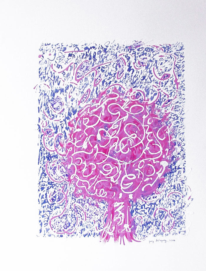 L'arbre 8, encre sur papier: 49x64